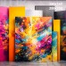 Tło fotograficzne „Kolorowa abstrakcja – graffiti splash art” | 4064